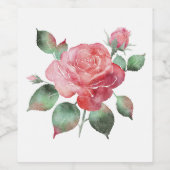 Delicate Roos Wijn Etiket (Enkel label)