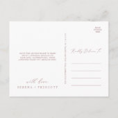 Delicate Rose Gold 3 Photo Template Thank You Briefkaart (Achterkant)