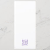 Delicate Rose Menu (Achterkant)
