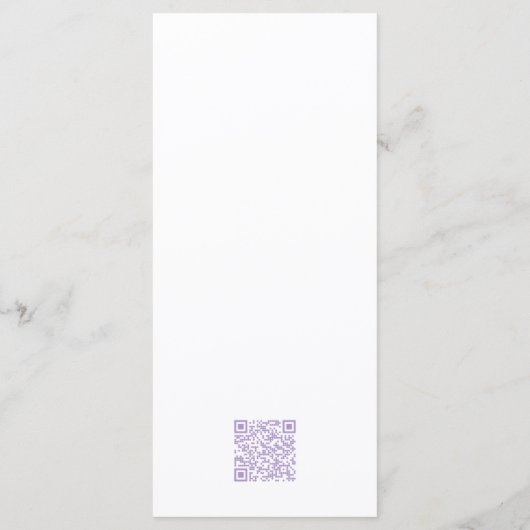 Delicate Rose Menu (Achterkant)