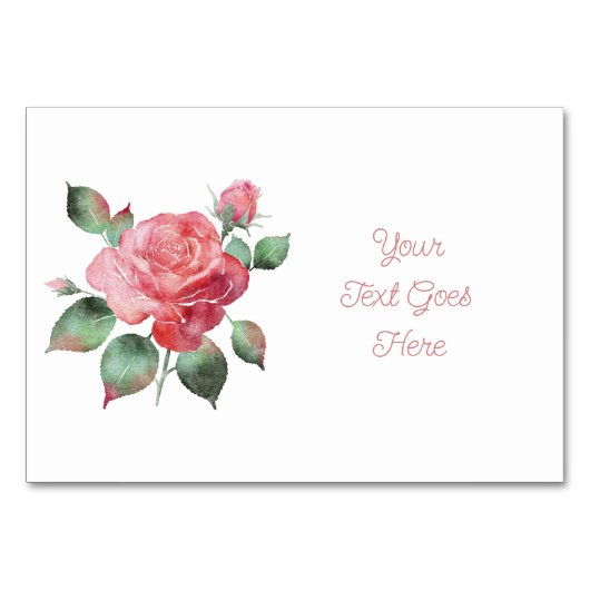 Delicate Rose zitplaatsindeling  Kaart (Voorkant)