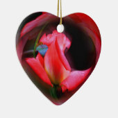 Delicate Rosebud Flower Art Ornament (Rechts)