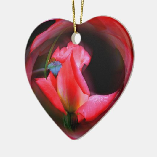 Delicate Rosebud Flower Art Ornament (Links)