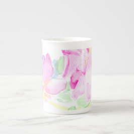 Delicate Roses Bone China Mok