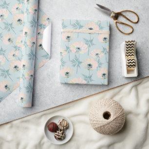 Delicate roze anemoon. cadeaupapier