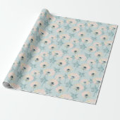 Delicate roze anemoon. cadeaupapier (Uitgerold)