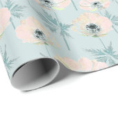 Delicate roze anemoon. cadeaupapier (Rol Hoek)