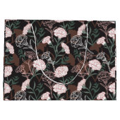 Delicate Roze Anjers met Groene Bladeren Bloemen Groot Cadeauzakje (Achterkant)