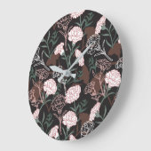 Delicate Roze Anjers met Groene Bladeren Bloemen Grote Klok (Hoek)