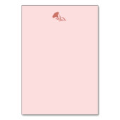 Delicate Roze Anjers met Groene Bladeren Bloemen Kaart (Achterkant)