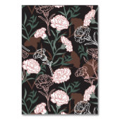 Delicate Roze Anjers met Groene Bladeren Bloemen Kaart (Voorkant)