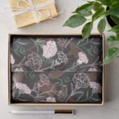Delicate Roze Anjers met Groene Bladeren Bloemen Tissuepapier (Geschenk)
