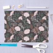Delicate Roze Anjers met Groene Bladeren Bloemen Tissuepapier (Craft)