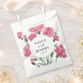 Delicate roze bloem bruiloft bedankzakje (Geknipt)