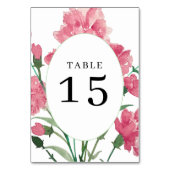 Delicate roze bloem bruiloft kaart (Voorkant)