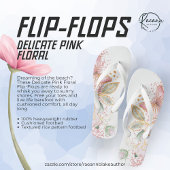 Delicate Roze Bloem Flip Flops