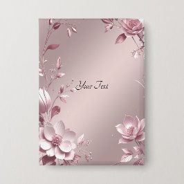 Delicate Roze Bloem Knop Button