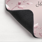 Delicate Roze Bloem Mousepad Muismat (Hoek)