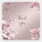 Delicate Roze Bloem Sticker Frame (Voorkant)