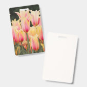 Delicate Roze Bloemblaadjes Badge (Voor- en achterkant)