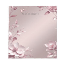 Delicate Roze Bloemen Notitieblok