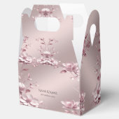 Delicate Roze Bloemend Favor Doos Bedankdoosjes (Geopend)