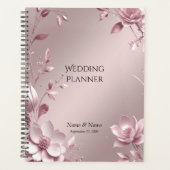 Delicate Roze Bloemige Planner (Voorkant)