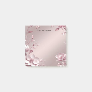 Delicate Roze Bloemige Post-it Briefjes Post-it® Notes