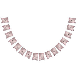 Delicate Roze Bloemslinger Vlag Vlaggetjes