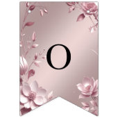 Delicate Roze Bloemslinger Vlag Vlaggetjes (Tweede vlag)