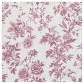 Delicate Roze Botanische Toile Stof (Swatch)