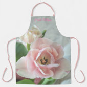 Delicate roze buisjes schort (Voorkant)