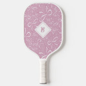 Delicate Roze Coquette Bows Pickleball Paddle (Voorkant)