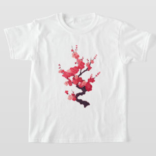 Delicate Roze Japanse Kersenboomtak T-shirt
