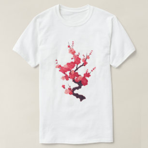 Delicate Roze Japanse Kersentak T-shirt