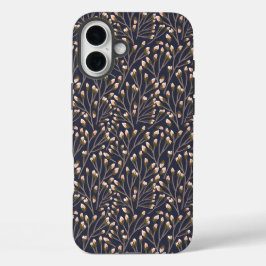 Delicate Roze Knoppen aan Bruine Takken iPhone 16 Plus Hoesje