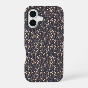 Delicate Roze Knoppen aan Bruine Takken iPhone 16 Hoesje