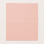 Delicate roze kwast Blush Trouw Tafelkaart Kaart (Binnenkant ongevouwen)