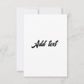 Delicate roze lelies bruiloft lijst kaart (Achterkant)