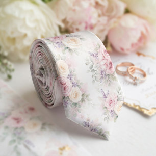 Delicate Roze & Lila Zachte Pasteltinten Stropdas