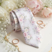 Delicate Roze & Lila Zachte Pasteltinten Stropdas