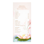 Delicate Roze Lotus Flower Custom Spa Sjabloon Reclamekaart (Voorkant)