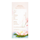 Delicate Roze Lotus Flower Custom Spa Sjabloon Reclamekaart (Achterkant)