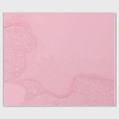 Delicate roze met lichte glinsteraccent ontwerp cadeaupapier (Vlak)