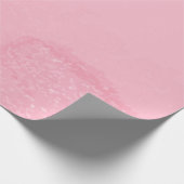Delicate roze met lichte glinsteraccent ontwerp cadeaupapier (Hoek)