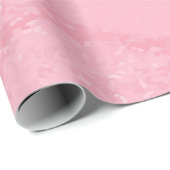 Delicate roze met lichte glinsteraccent ontwerp cadeaupapier (Rol Hoek)