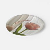 Delicate roze pasta's Fotografisch pap Papieren Bordje (Gekanteld)