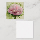 Delicate roze pony notitiekaartje (Voorkant / Achterkant)