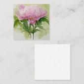 Delicate roze pony notitiekaartje (Voorkant / Achterkant)