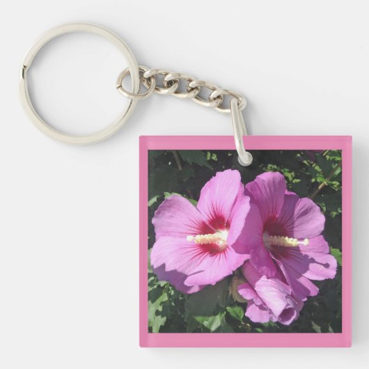 Delicate Roze Rose van Sharon Foto Sleutelhanger (voorkant)